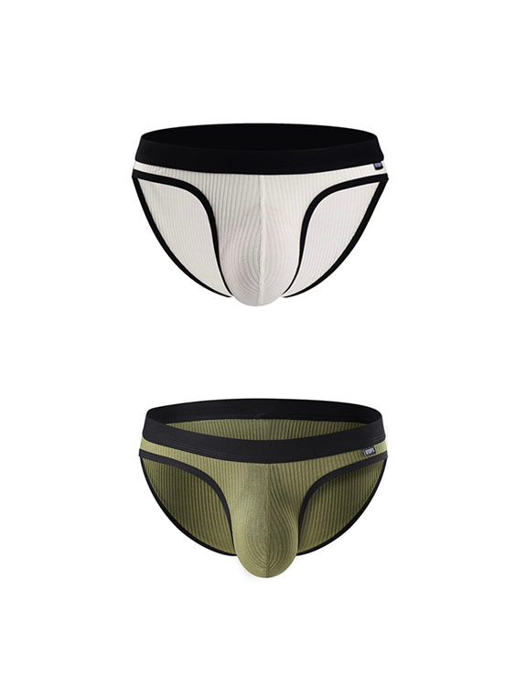 2-Pack Men's Underwear with Big Pouch Design for Spring and Summer