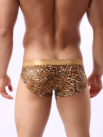 Sexy Low-rise Leopard Print Triangle Briefs