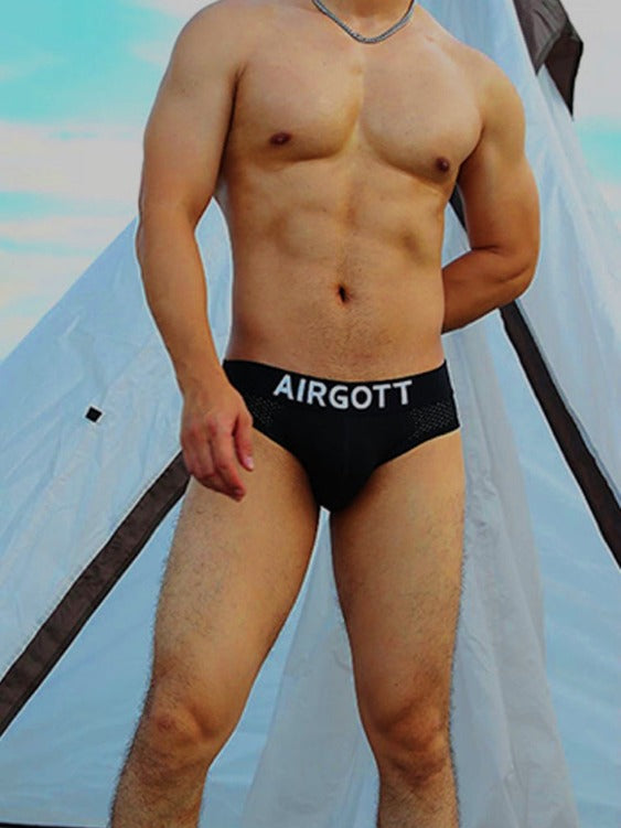 AIRGOTT Men's Sexy Underwear Mesh Brief