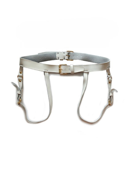 Seductive Leather Thong Belt for Men