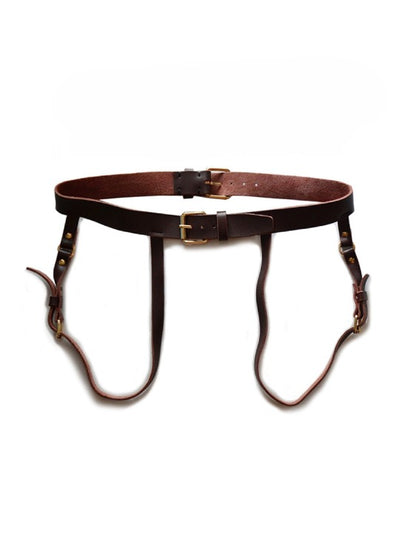 Seductive Leather Thong Belt for Men