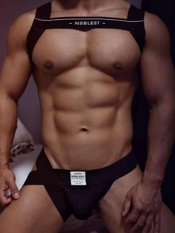 NOBLEST Men's Sexy jockstrap and Harnesses