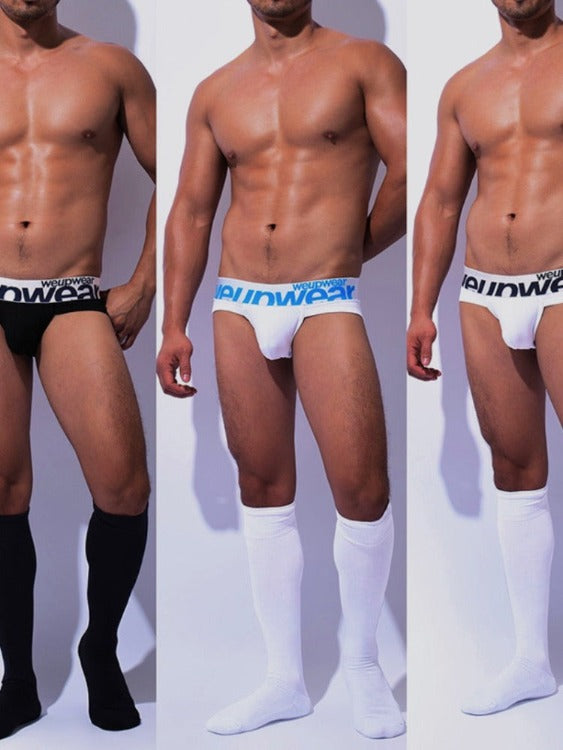 Men's Sexy Soft Low Rise Brief Underwear 3-Pack