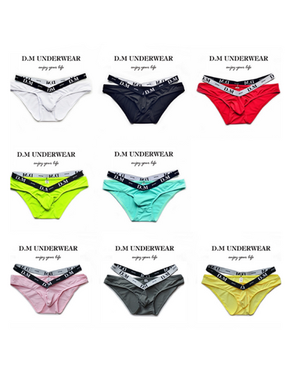 Candy-colored Men's Triangle Underwear with Separated Waistband