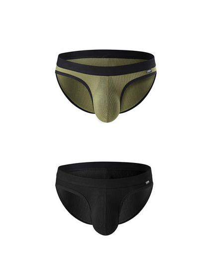 2-Pack Men's Underwear with Big Pouch Design for Spring and Summer